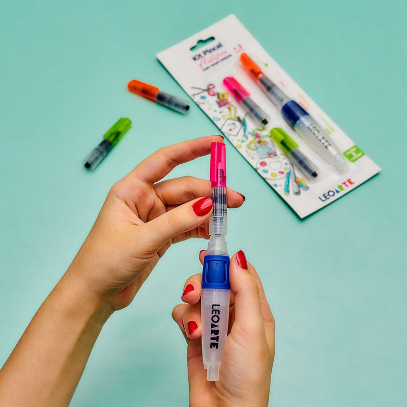 Kit de Pincel - Leo&Leo - Artístico com Reservatório