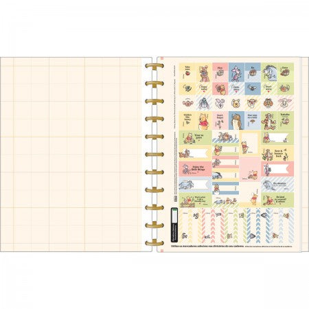 Caderno Universitário - Tilibra Connect - Tilidisco Winnie the Pooh 160 Folhas