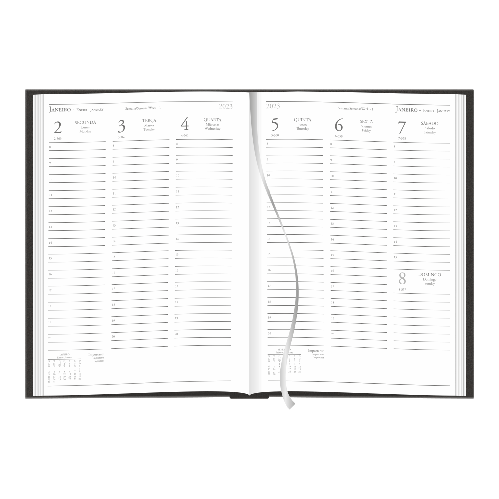 Planner 2023 - Redoma - Executive Note 176Fl 17x24cm