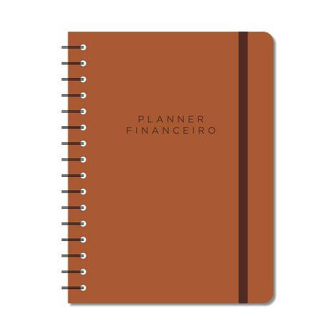 Planner Permanente Wire-o Financeiro - Cícero - 14,8x21cm Clássica Caramelo