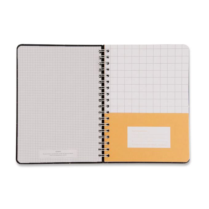 Caderno Wire-o 17x24 - Cícero - Pautado Pastel Block