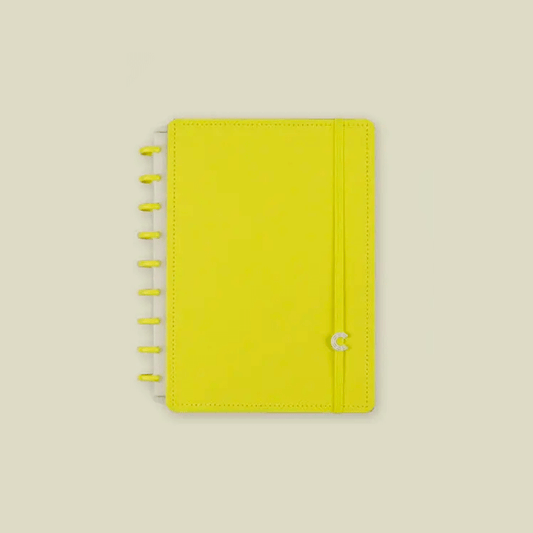Caderno Médio - Caderno Inteligente - All Yellow 80 Fls 90g/m²