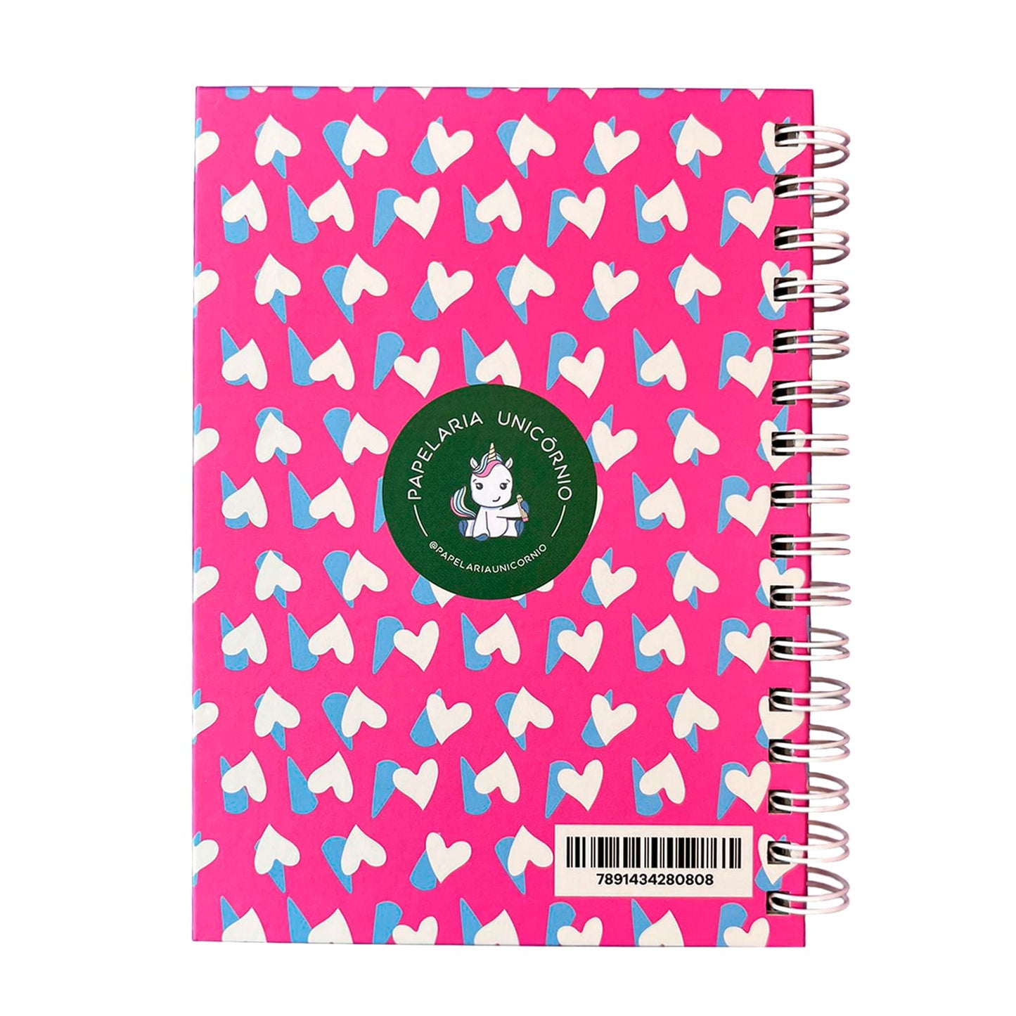 Caderno Wire-o A5 - Papelaria Unicórnio - Close Forte Pólen Pautado 96Fls