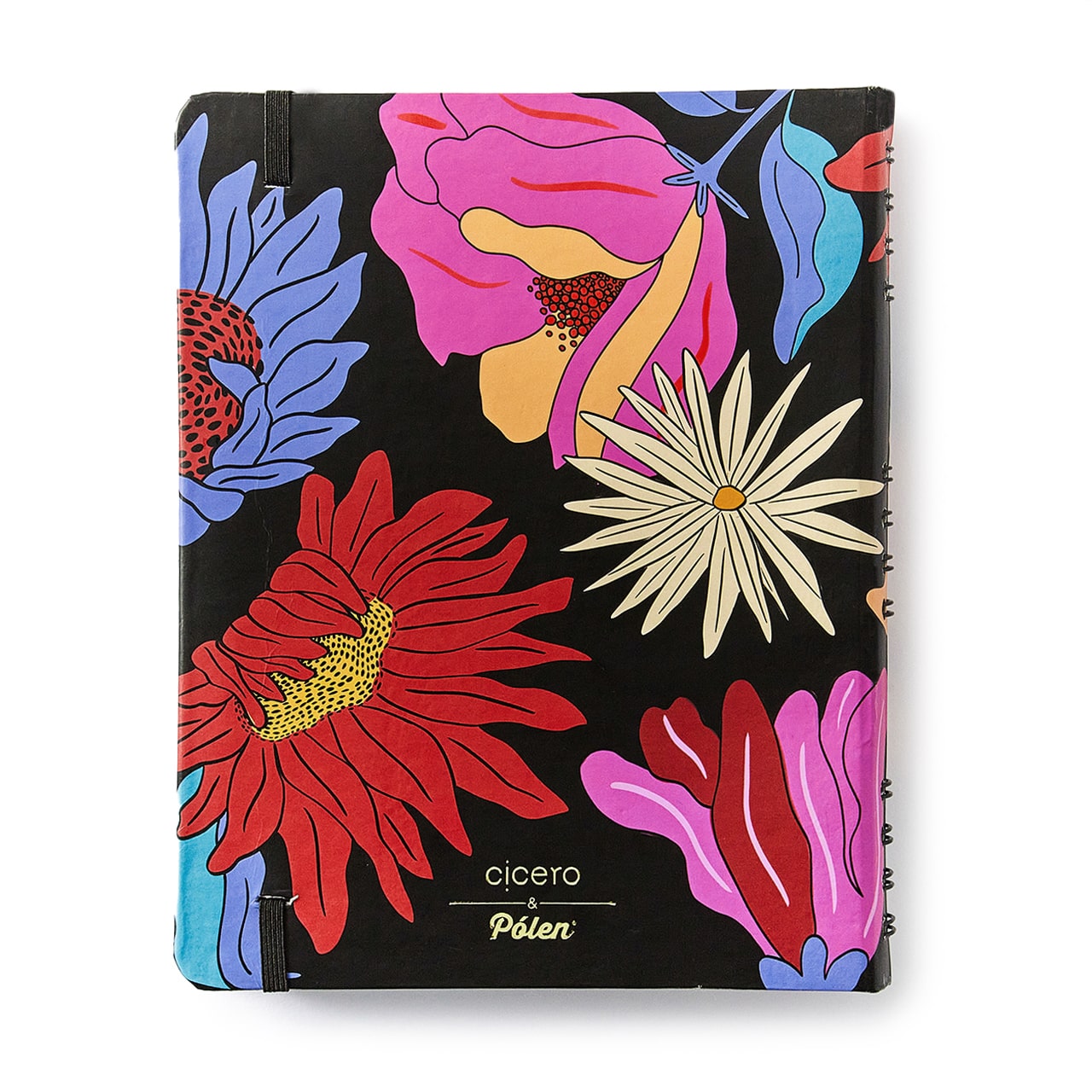 Caderno Organizador - Cícero - Duo Pólen Pautado & Pontado 17x24 Tropicália Preto