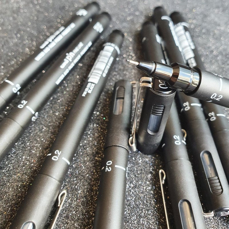 Caneta Nanquim - Uni Pin - 0.3 preta