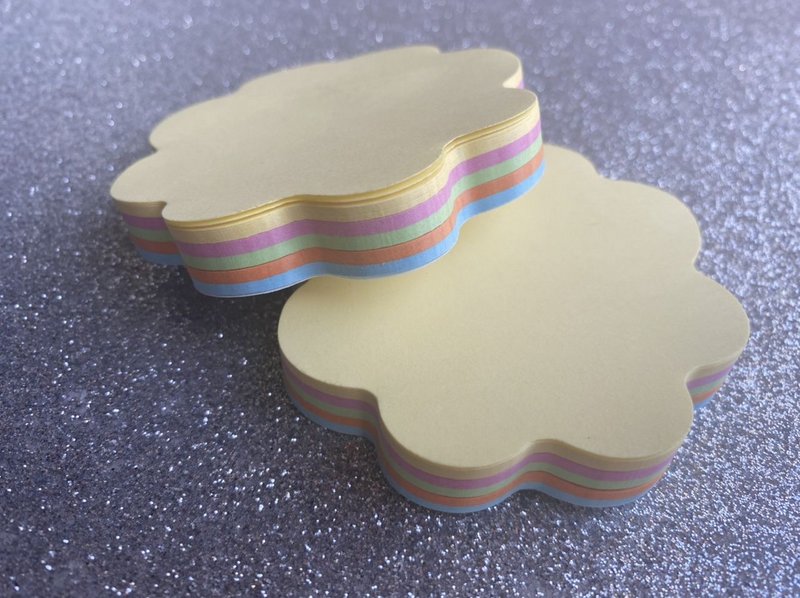 Bloco Adesivo BRW Flor 5 cores