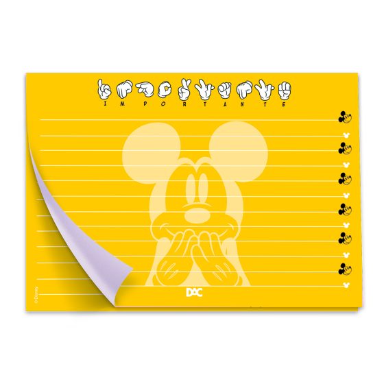 Bloco Destacável - DAC - Mickey - Kit com 5 Blocos