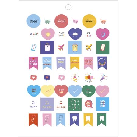 Bloco de Adesivos - Tilibra - 390+ Adesivos Planner
