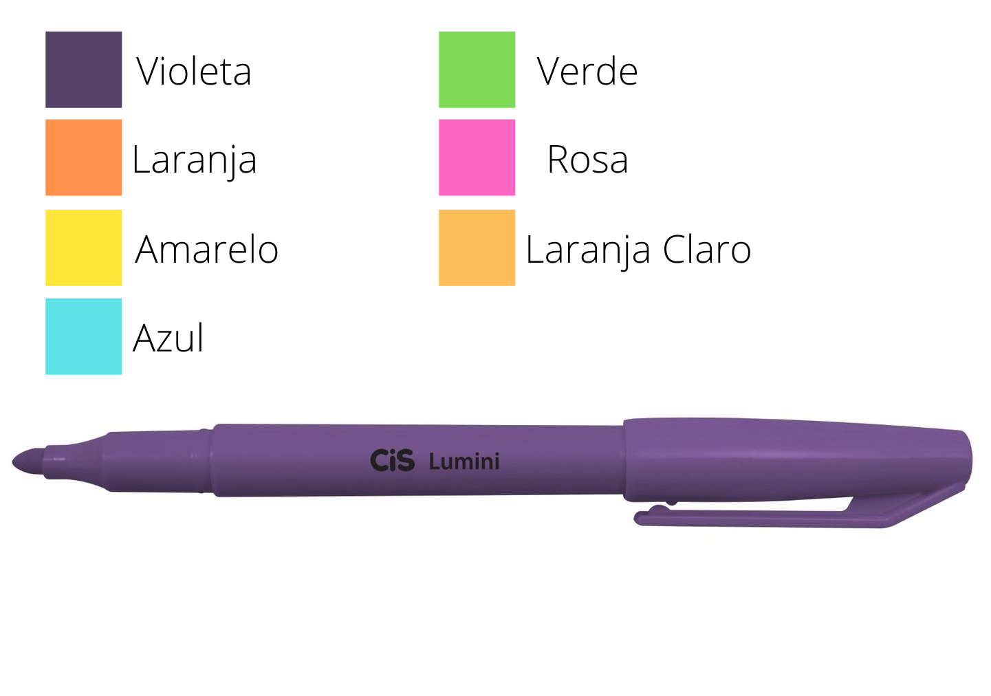 Marca Texto - CIS - Lumini Cores Neon
