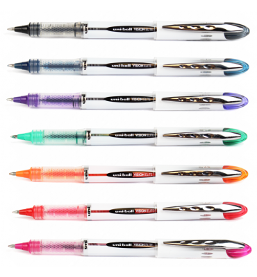 Caneta Rollerball - Uni-Ball - Vision Elite Fine Pen UB-200 0.8mm