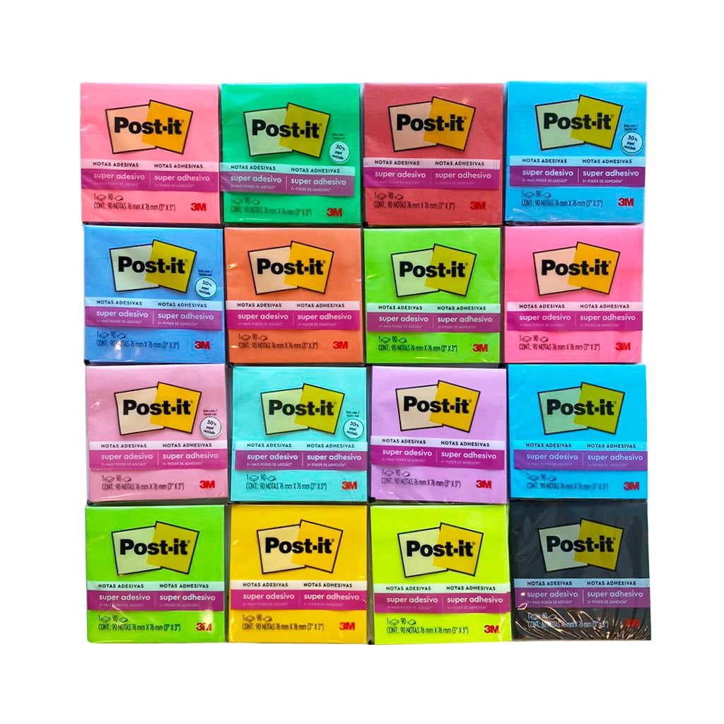 Bloco de Notas Adesivas - Post-it 3M - 90FLS 76 x 76mm