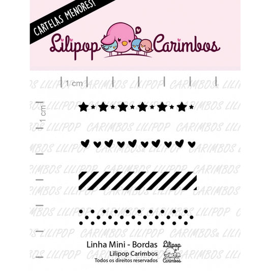 Cartela de Carimbos Mini - Lilipop - Bordas