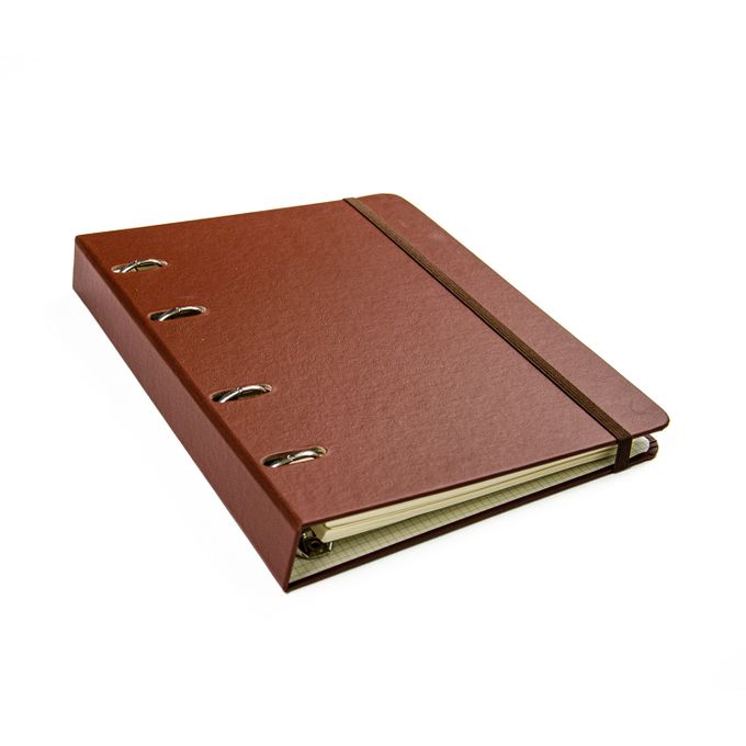 Caderno Criativo Office Argolado Pautado e Pontado - Cícero - A5 Café