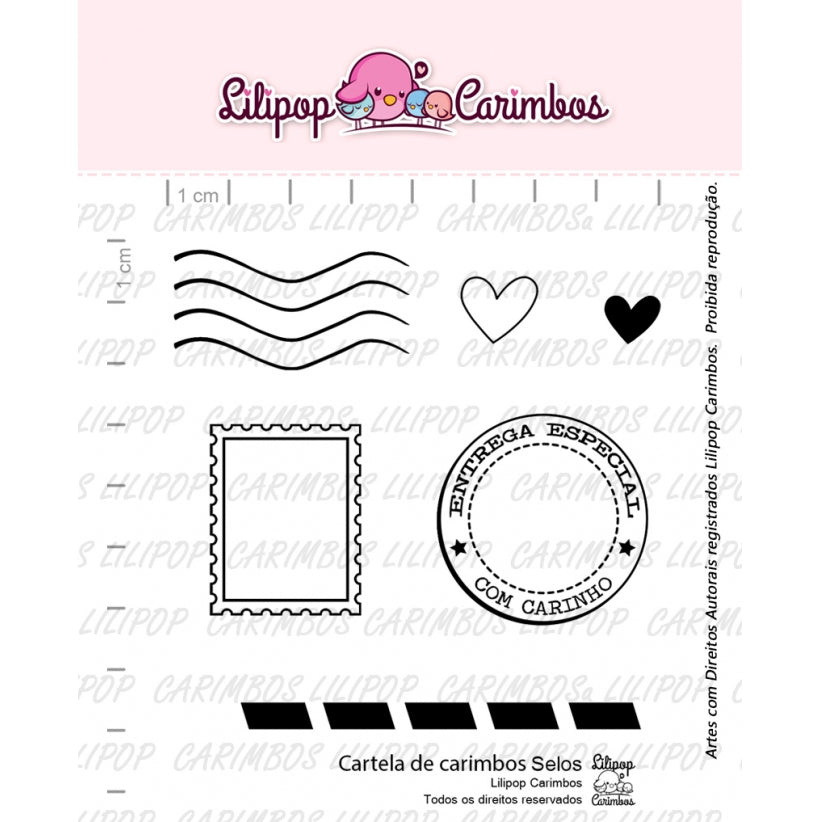 Cartela de Carimbos - Lilipop - Selos