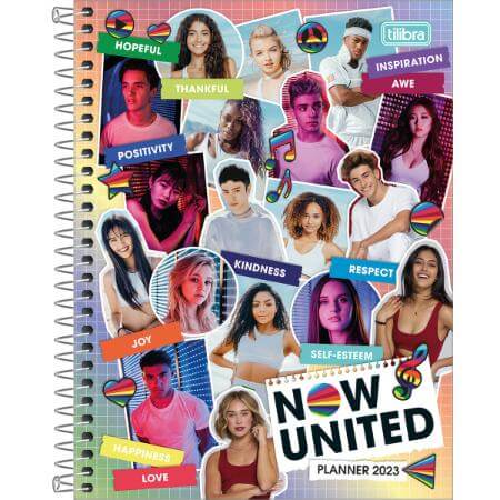 Planner Espiral 2023 17 x 24 -Tilibra - Now United