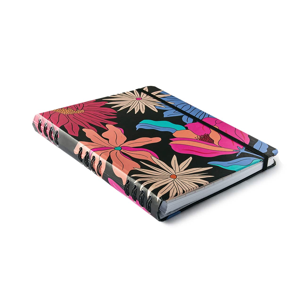 Caderno Organizador - Cícero - Duo Pólen Pautado & Pontado 17x24 Tropicália Preto