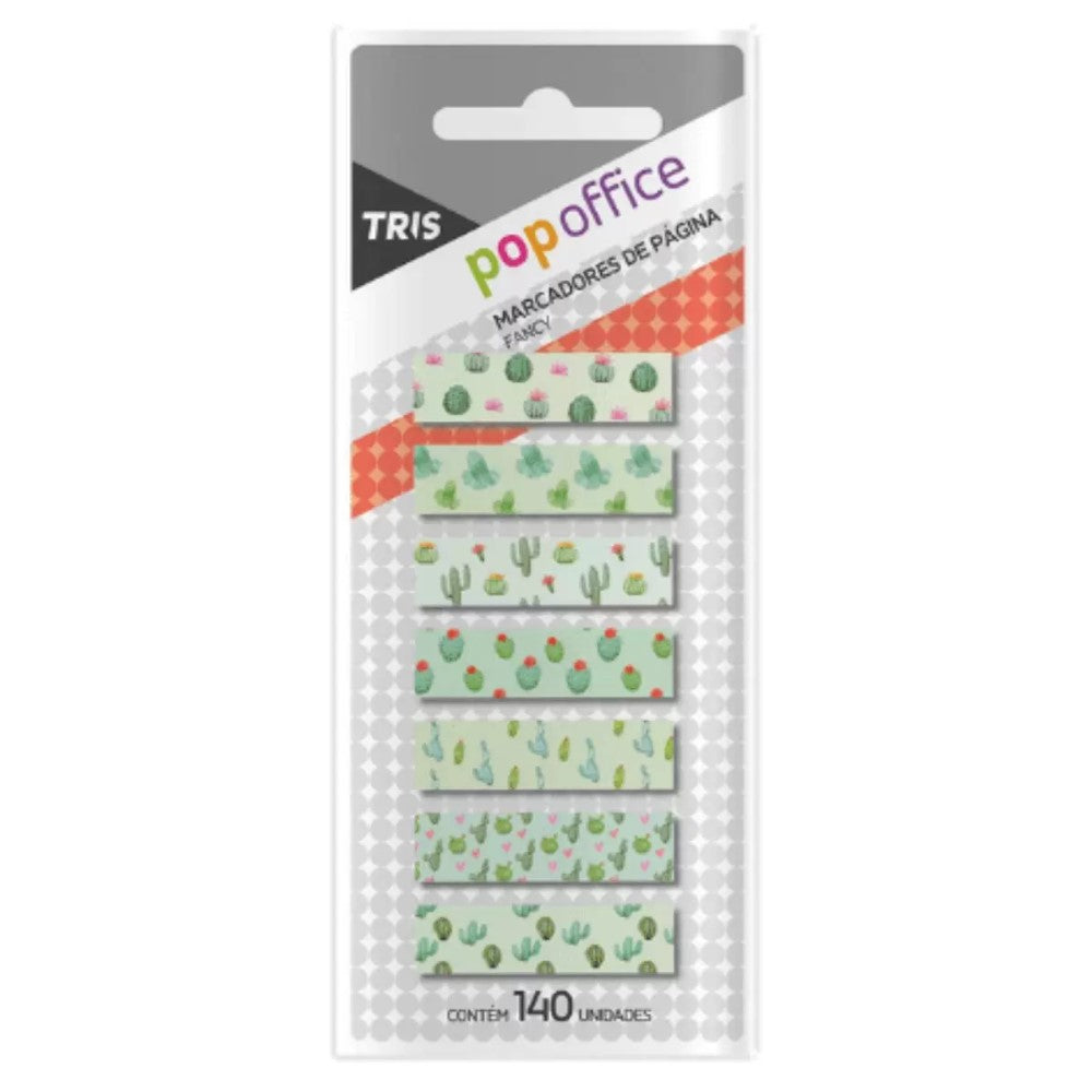 Marcadores de Página - Tris - Pop Office Fancy Cacto