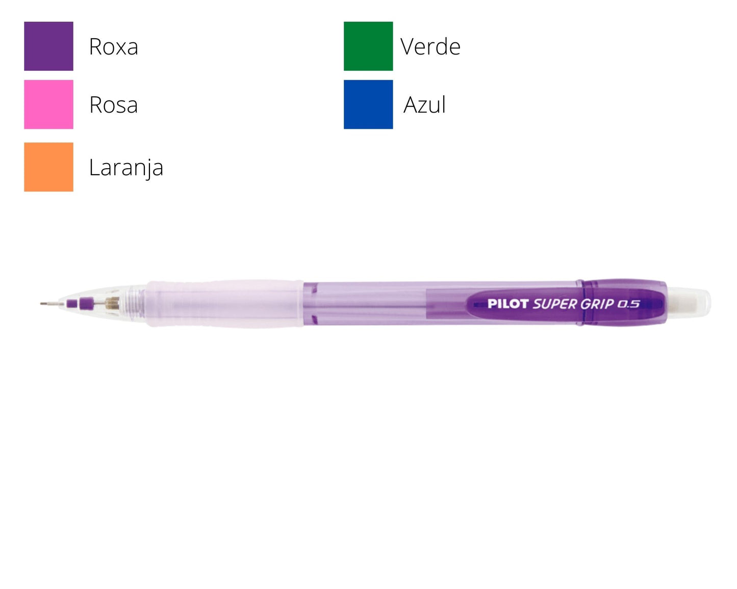 Lapiseira - Pilot - Super Grip Neon 0.5mm