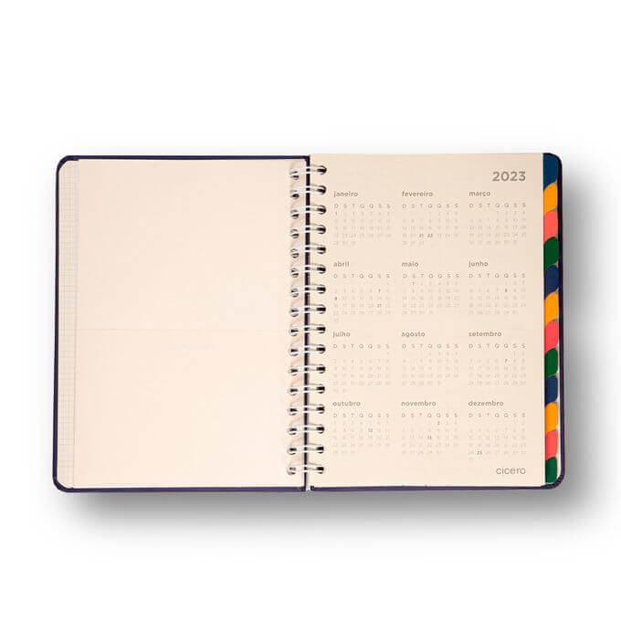 Planner Permanente Wire-o - Cícero - 14,8x21cm Brisa Romance