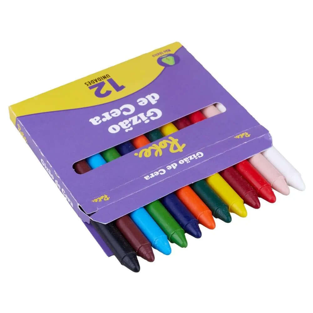 Giz de Cera - Roke - Estojo c/ 12 Cores