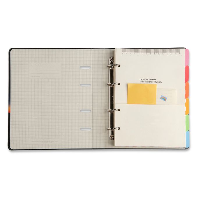 Caderno Criativo Argolado 17x24 Pautado - Cícero - Kraft