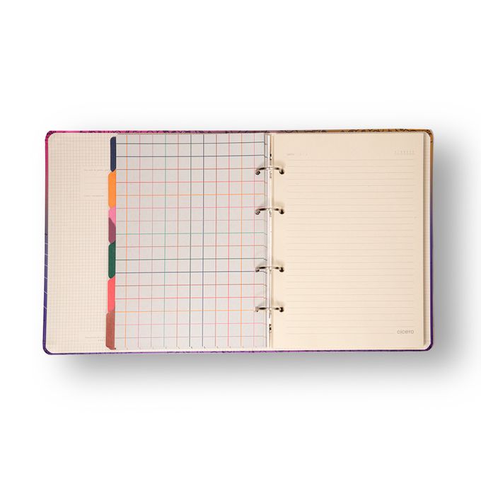 Caderno Criativo Argolado - Cícero - Brisa Pautado 17x24cm Romance