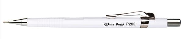 Lapiseira - Pentel - Sharp P203-W - Branca - 0,3mm