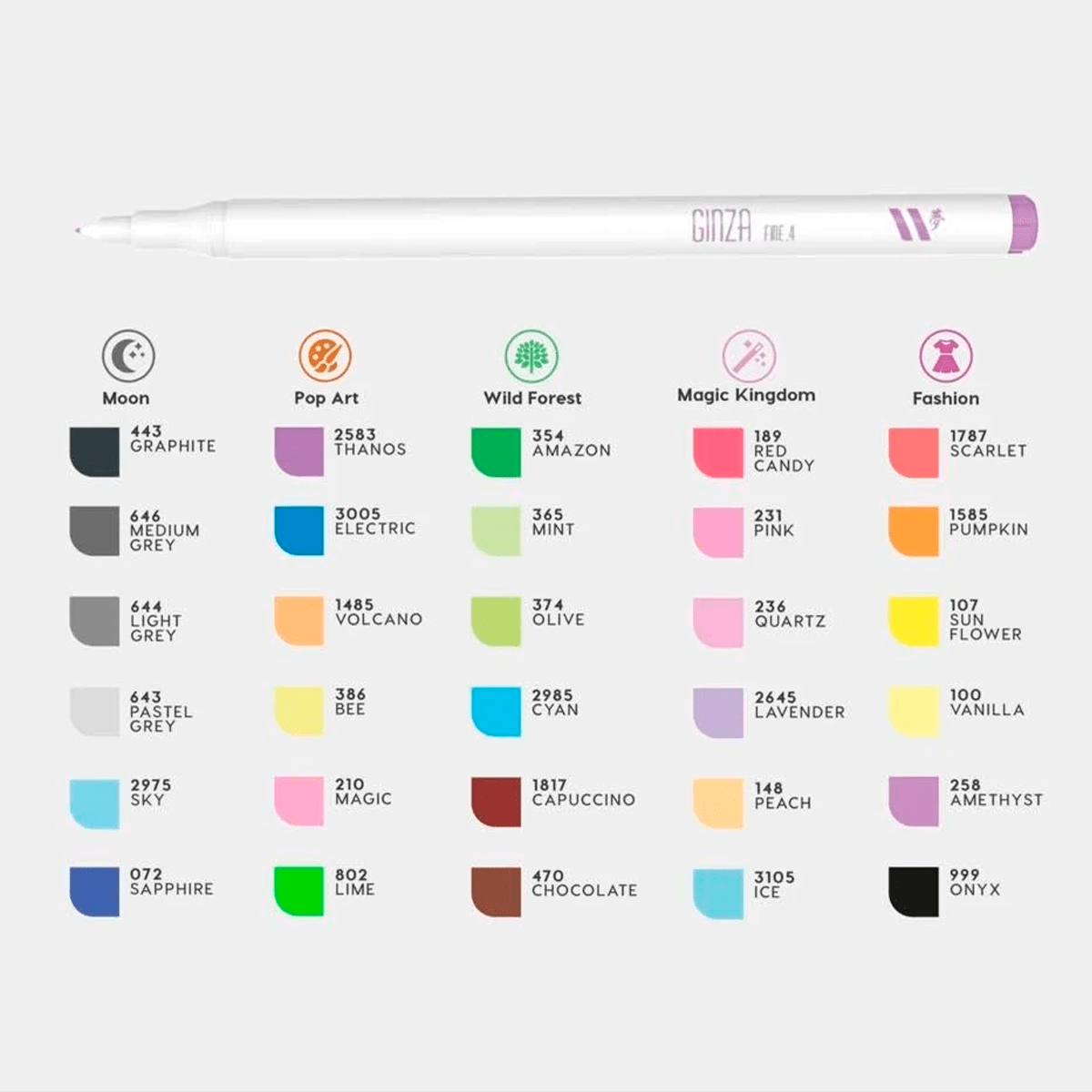 Caneta Fineliner - Newpen - Ginza Fine 0.4mm Avulsa