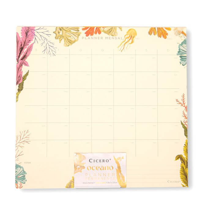 Planner Permanente Bloco - Cícero - Oceano Mensal A4