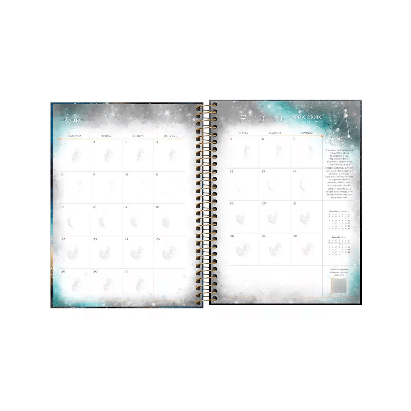 Planner Espiral 2024 - Tilibra - Magic 17,7x24cm 80 Folhas 63g/m²
