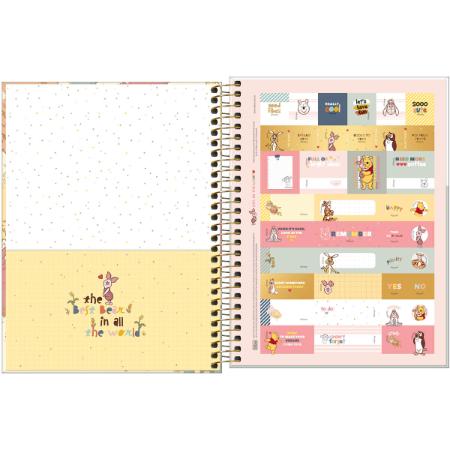 Caderno Colegial - Tilibra - Ursinho Pooh 1 Matéria c/80 folhas