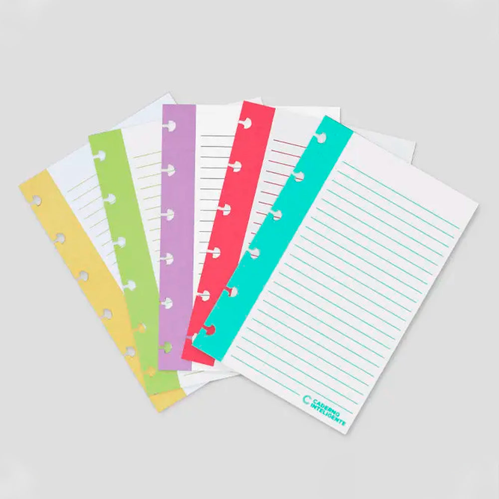 Fichas Inteligentes - Caderno Inteligente - Pautadas Vertical 6x4