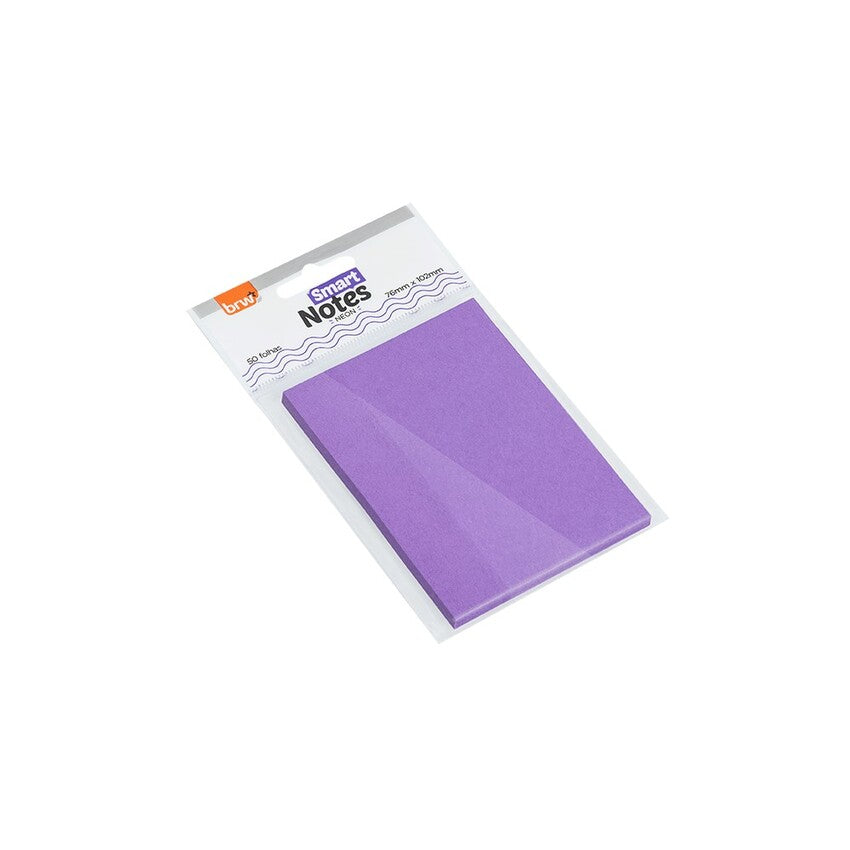 Bloco Adesivo - BRW - Smart Notes Neon 76x102mm - 50 Folhas
