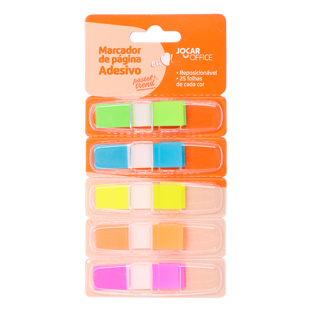 Flag Marca Páginas - Jocar Office - 5 Cores