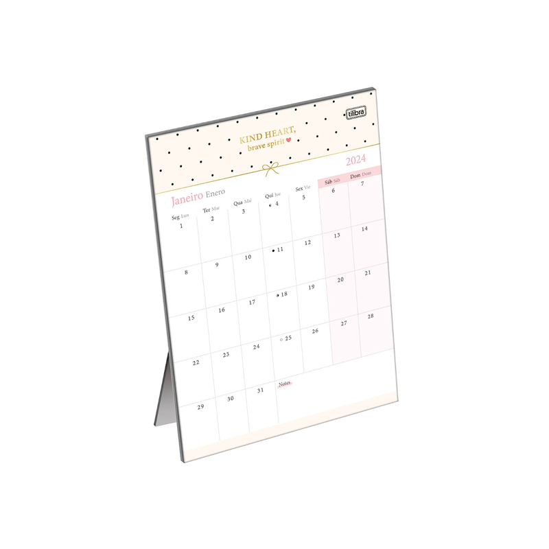 Calendário de Mesa 2024 - Tilibra - West Village