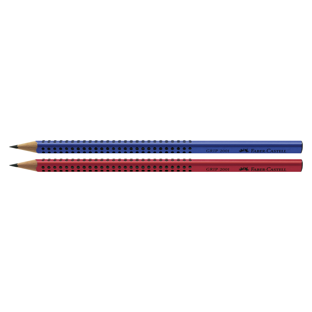 Lápis Eco - Faber-Castell - Grip 2001 Vermelho e Azul