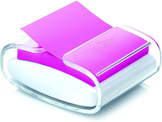 Porta Bloco de Notas Adesivas - Post-it 3M - Porta Post-it + 4 Blocos de 90FLS