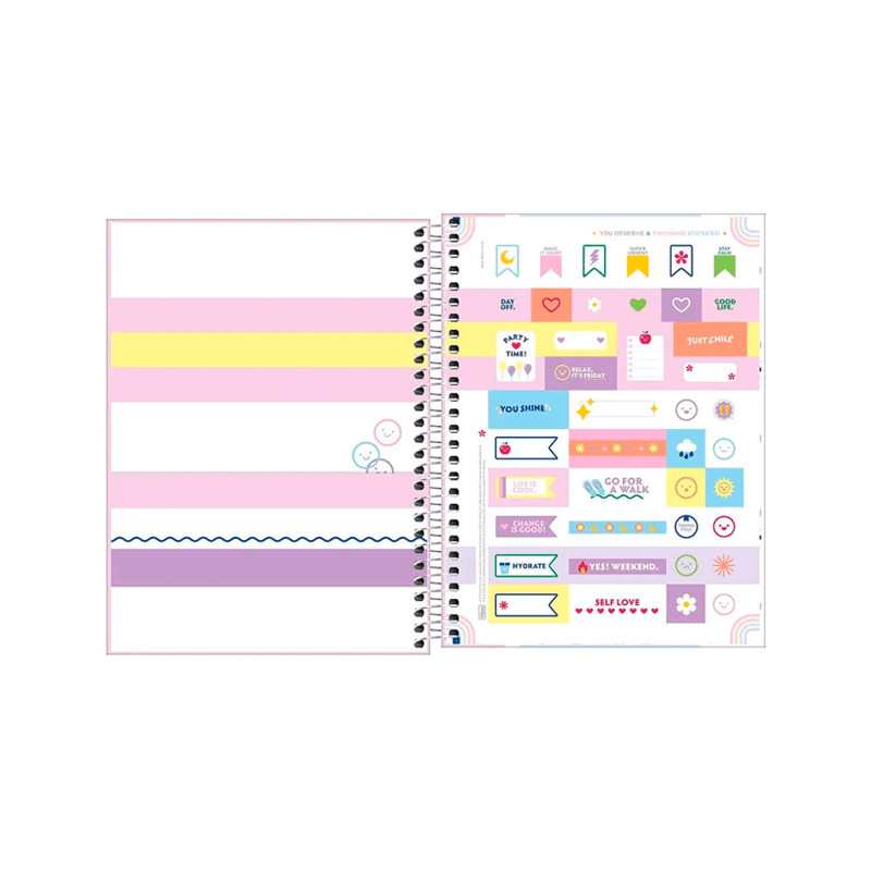 Planner 2024 - Tilibra - Happy 17,7x24cm 80 Folhas 90g/m²