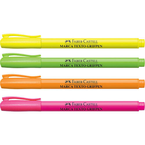 Marca Texto - Faber-Castell - Grifpen Neon 4 unidades