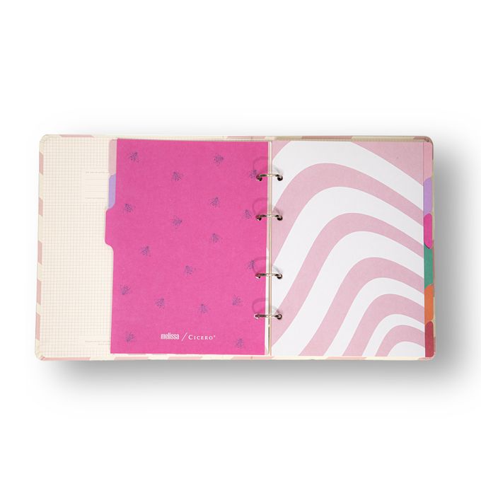 Caderno Criativo Argolado - Cícero - Melissa Pautado 17X24 Caminho Das Abelhas