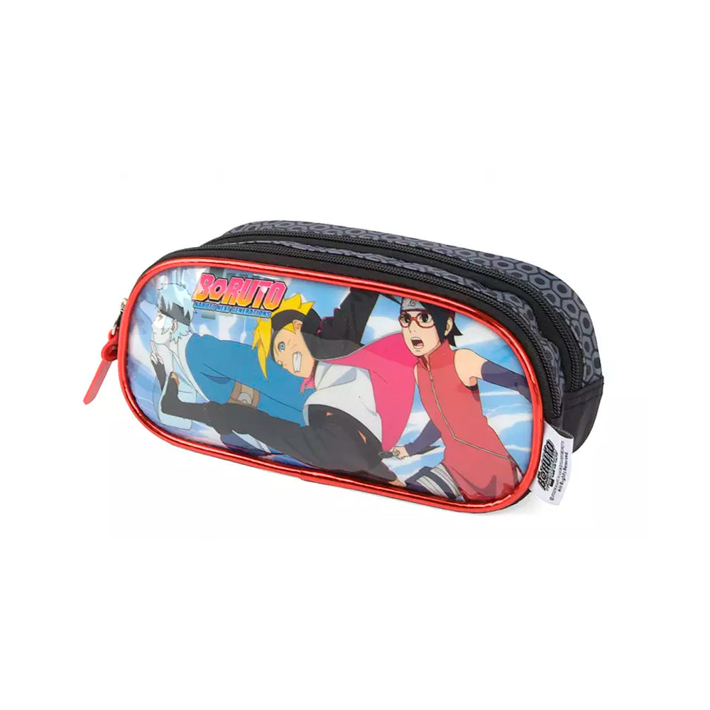 Estojo - Luxcel - Boruto Vermelho e Preto