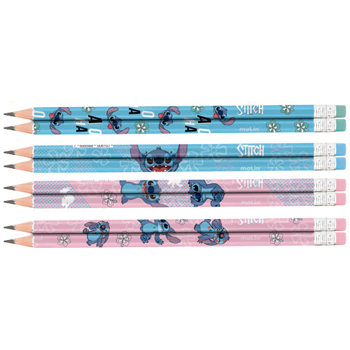 Lápis HB - Molin - Stitch com Borracha