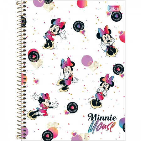 Caderno Universitário - Tilibra Connect - Minnie Mouse 1 Matérias c/80 folhas