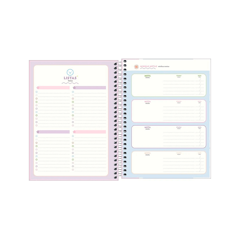 Planner 2024 - Tilibra - Happy 17,7x24cm 80 Folhas 90g/m²