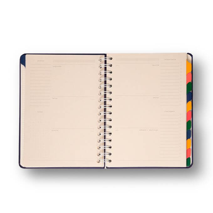 Planner Permanente Wire-o - Cícero - 14,8x21cm Brisa Romance