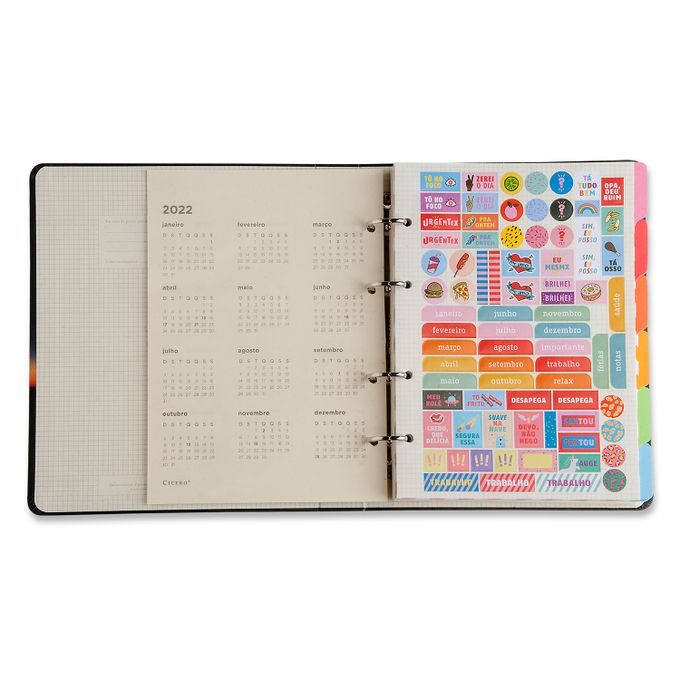 Caderno Criativo Argolado 17x24 Pautado - Cícero - Kraft