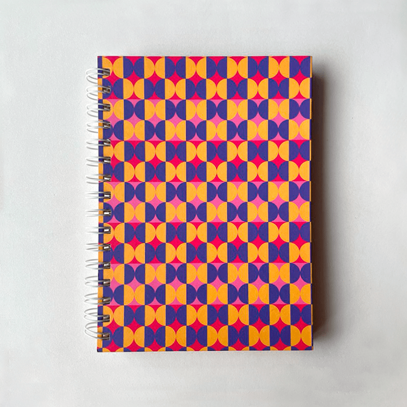 Caderno Flow A5 - Papelaria Unicórnio - Disco Pautado Coleção Groove