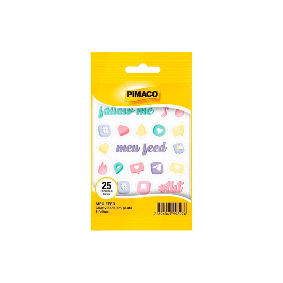 Adesivos - Pimaco - Meu Feed 5 Fls