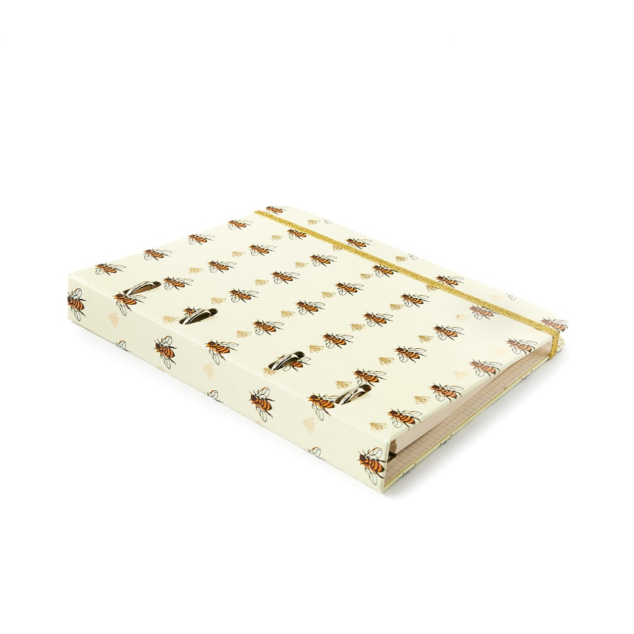 Caderno Criativo Argolado - Cícero - Office Duo Melissa Pautado & Pontado A5 Favo de Abelhas