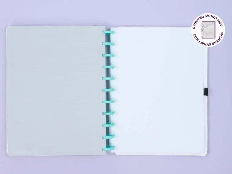 Caderno G+ - Caderno Inteligente - Lalalilás Linhas Brancas Edição Especial 140 Folhas 90g/m²